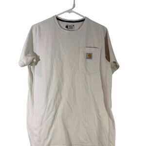 Carhartt Force Relaxed Fit T Shirt Mens S white Workwear Casual Streetwear